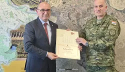 Polaznici 29. nara&scaron;taja Ratne &scaron;kole "Ban Josip Jelačić" Hrvatskog vojnog učili&scaron;ta "Dr. Franjo Tuđman" borave u Vukovarsko-srijemskoj županiji u sklopu studijskog putovanja u Slavoniju, 14. 10. 2026.
