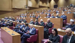 Zagreb, 08.10.2026. - U Hrvatskom saboru održana je svečana sjednica povodom Dana Hrvatskoga sabora i 35. obljetnice Odluke o raskidu državnopravnih sveza s ostalim republikama i pokrajinama SFRJ.foto HINA/ Edvard &Scaron;U&Scaron;AK /es