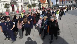 Osijek, 15. 10. 2026., Trg A. Starčevića, Međunarodni dan slijepih, Pro&scaron;etajmo zajedno SNIMIO BRUNO JOBST