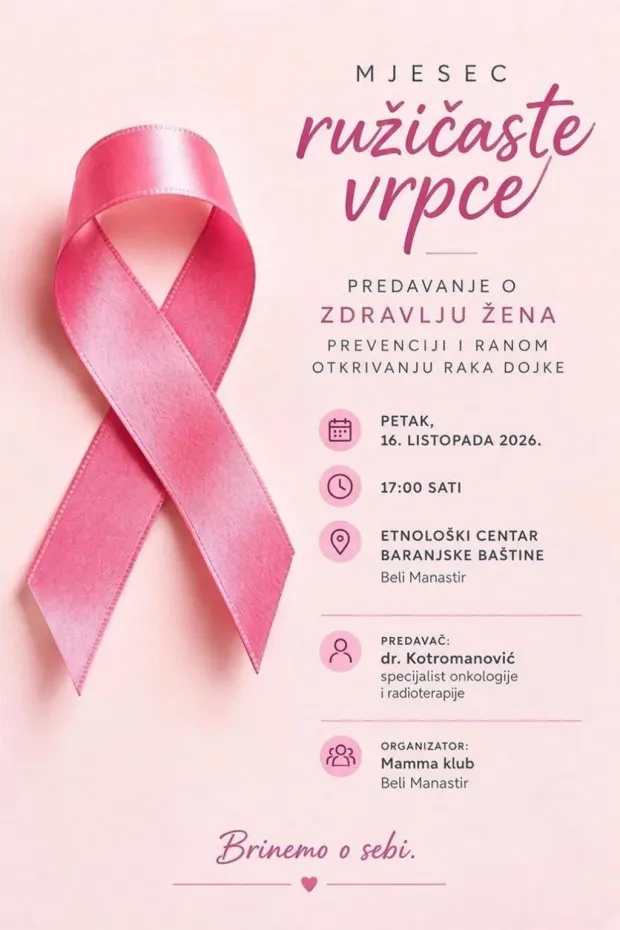 Predavanje o zdravlju žena, prevenciji i ranom otkrivanju raka dojke