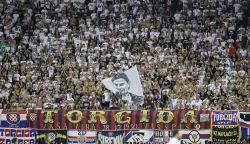 13.08.2023., Gradski stadion Poljud, Split - SuperSport HNL, 04. kolo, HNK Hajduk - NK Slaven Belupo. Torcida. Photo: Zvonimir Barisin/PIXSELL