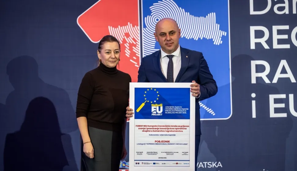 Župan Ivan Bosančić na preuzimanju nagrade