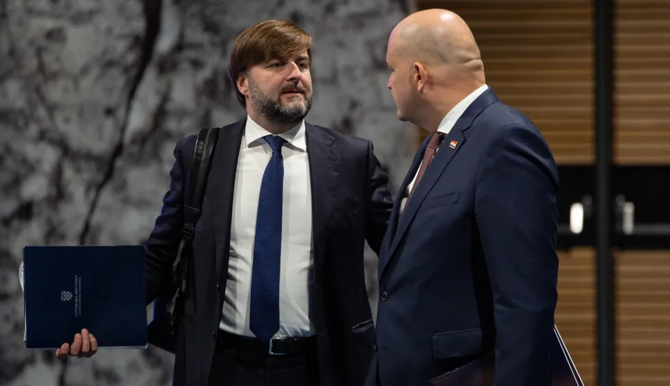 Zagreb, 09.10.2026.- Održana je sjednica Vlade Republike Hrvatske.Na fotografiji Tomislav Ćorić, Ante &Scaron;u&scaron;njar.foto HINA/ Luka &Scaron;ANGULIN/ l&scaron;