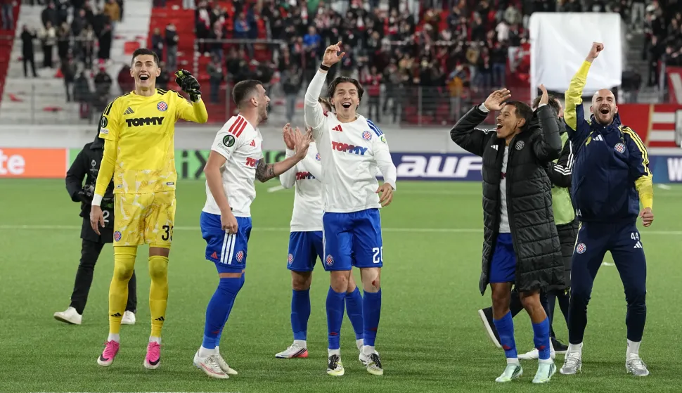 22.10.2026., Arena Thun, Thun, Svicarska - UEFA Konferencijska liga 2026./2027., grupna faza, 2. kolo, Thun - HNK Hajduk Split. Photo: PIXSELL/PIXSELL
