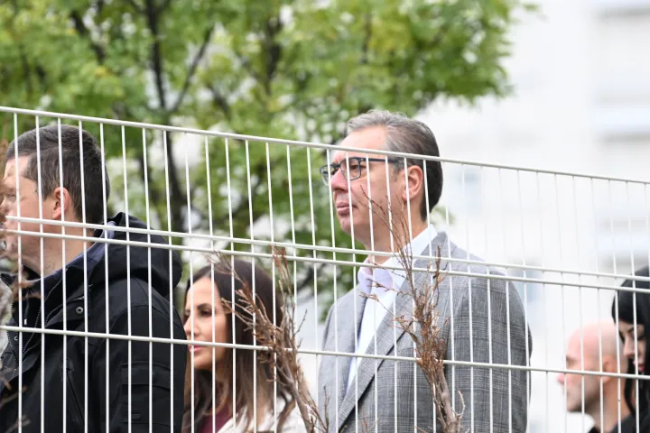 25, October, 2026, Belgrade - The leader of the "United Serbia" list, Aleksandar Vucic, voted at polling station 140, in the building of the "Tesla - Science for Life" Kindergarten. Aleksandar Vucic. Photo: R.Z./ATAImages25, oktobar 2026, Beograd - Nosilac liste "Ujedinjena Srbija" Aleksandar Vucic glasao je na birackom mestu 140, u zgradi Decijeg vrtica "Tesla - nauka za zivot". Photo: R.Z./ATAImages Photo: R.Z./ATAImages/PIXSELL