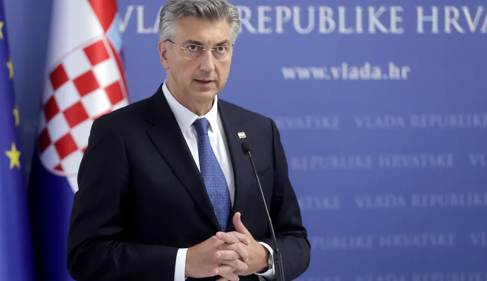 30.07.2026., Zagreb - Svecanost potpisivanja Sporazuma o razumijevanju izmedju Vlade Republike Hrvatske, Beretta Holding Grupe i financijskog investitora projektom izgradnje tvornice streljiva malog kalibra u Republici Hrvatskoj. Photo: Marko Seper/PIXSELL
