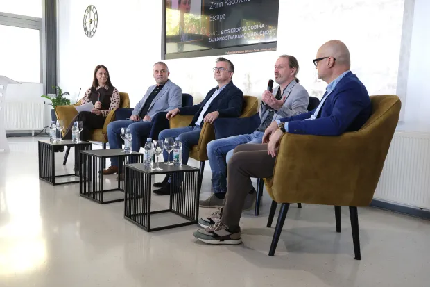 Osijek, 27. 10. 2026., BIOS d.o.o., J. J. Strossmayera 34, BIOS, 30 godina od osnutka Poduzetničkog inkubatora, BIOS 30 godina, BIOS, obilježavanje, panel rasprava, panelisti SNIMIO BRUNO JOBST