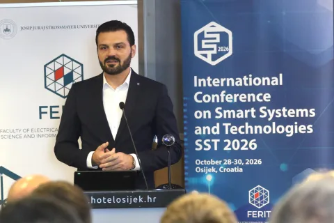 Osijek, 28. 10. 2026, Hotel Osijek, 7. međunarodna IEEE, konferencija" Smart Systems and Technologies" - SST 2026. FERIT Osijek. Dragan Vulin.snimio GOJKO MITIĆ
