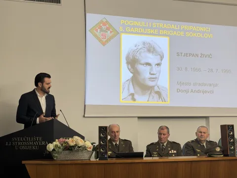 Predstavljanje monografije 5. gardijske brigade Hrvatske vojske "Sokolovi"